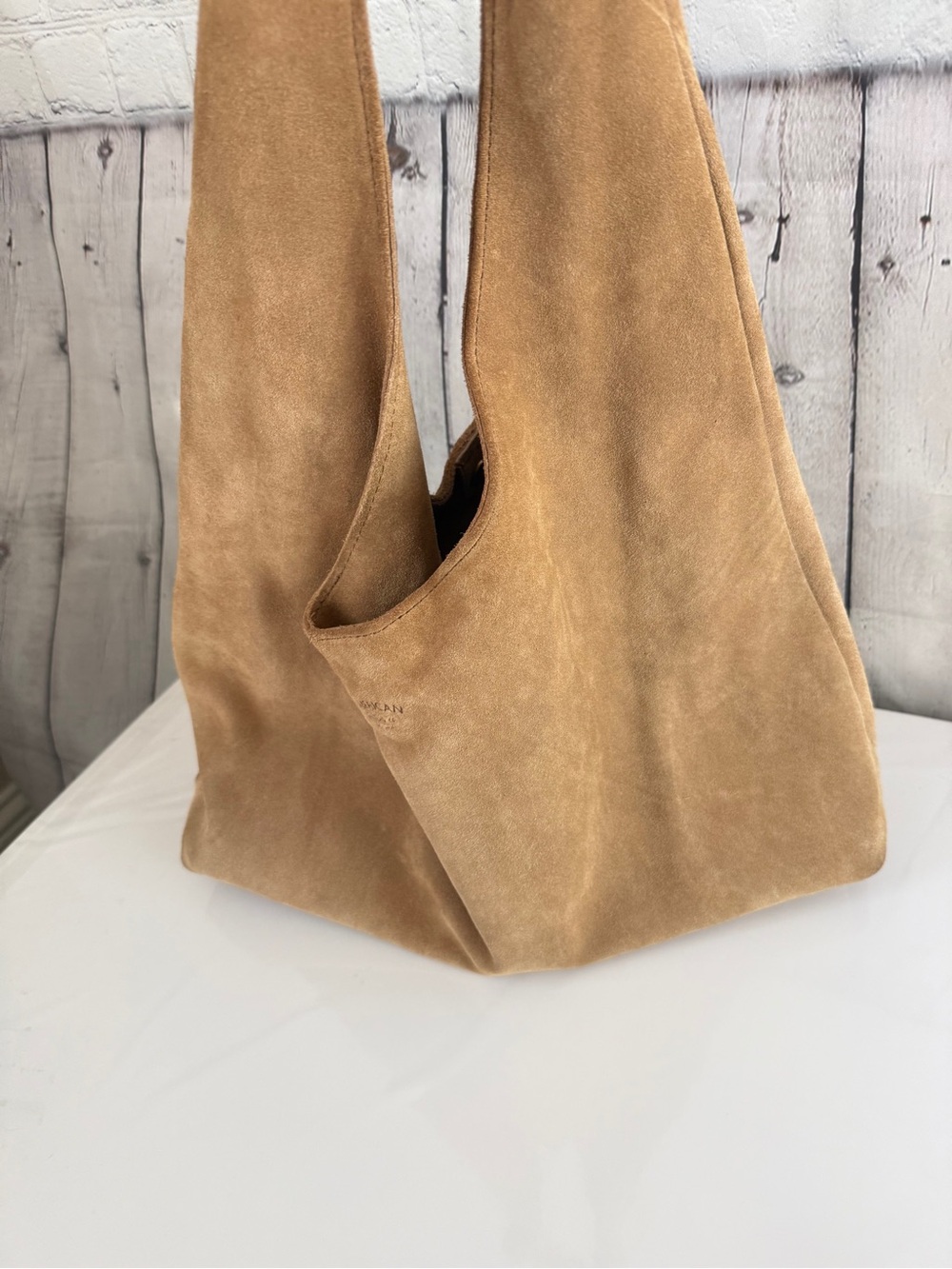 American Leather Co. Gables Suede Hobo - Picture 10 of 13